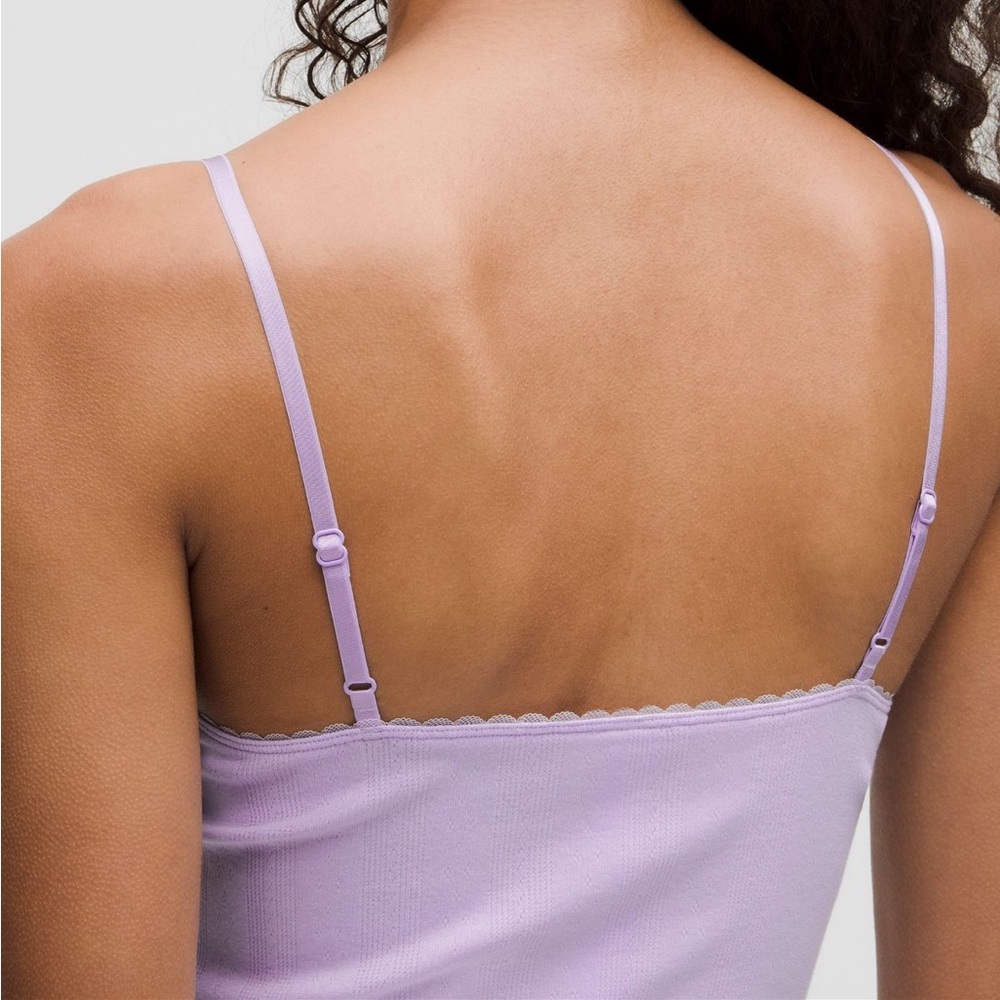 Lululemon Cotton Pointelle Cropped Cami Tank - Picture 4 of 16